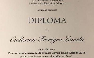 La certificación del premio recibido