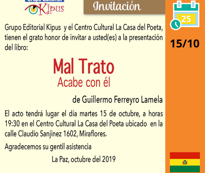 Presentan en La Paz la obra ganadora del premio Kipus